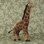 Miniature Hand Painted Fabric Giraffe
